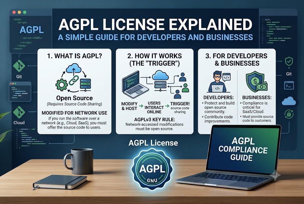 AGPL license explained: what AGPL is, how the network-use trigger works, and what it means for developers and businesses