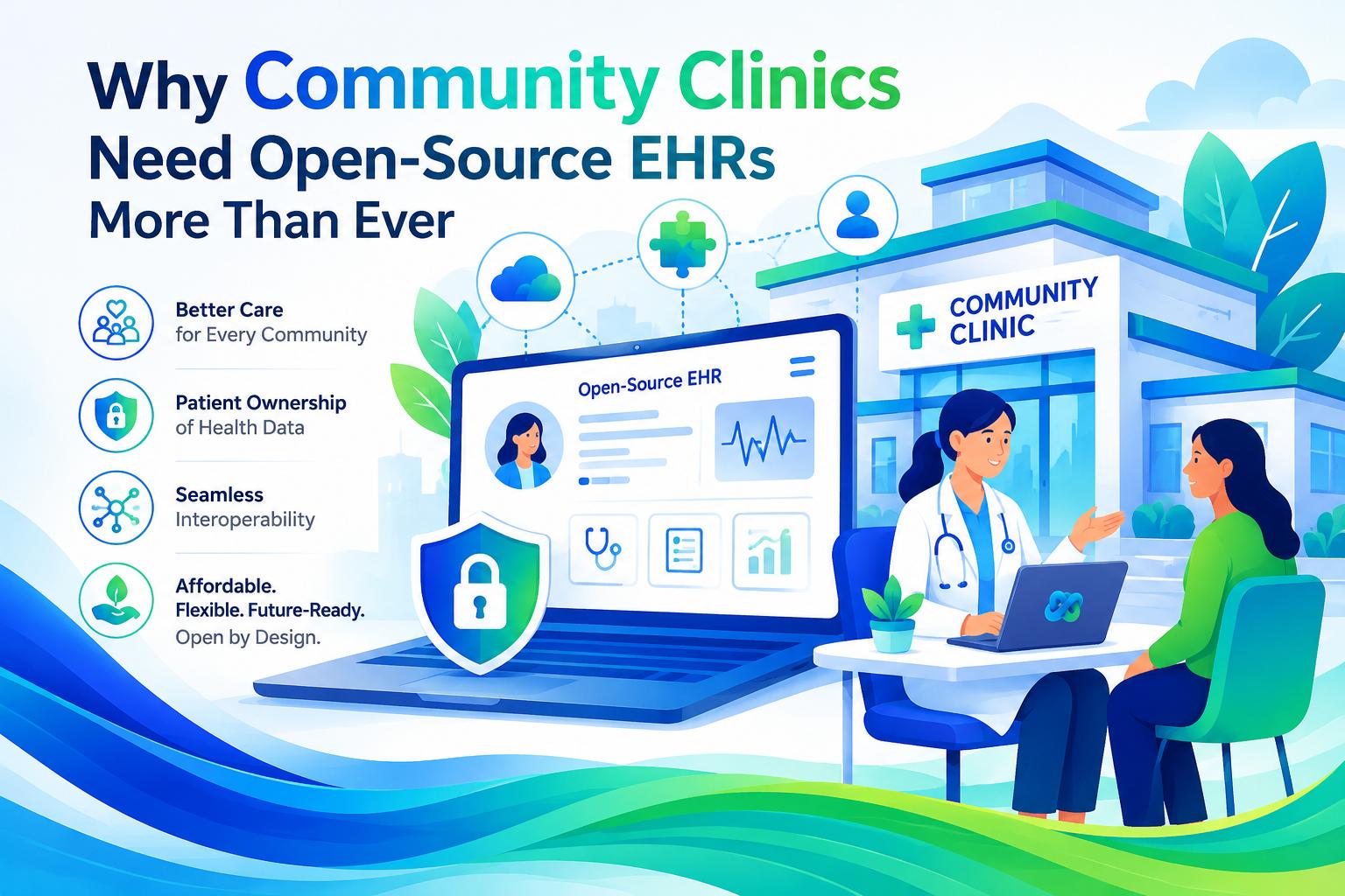 Why community clinics need open-source EHRs — better care, patient ownership, seamless interoperability, and affordable, future-ready design