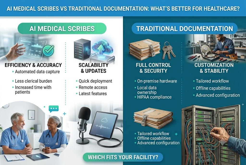 AI Medical Scribes vs Traditional Documentation: What's Better for Healthcare?