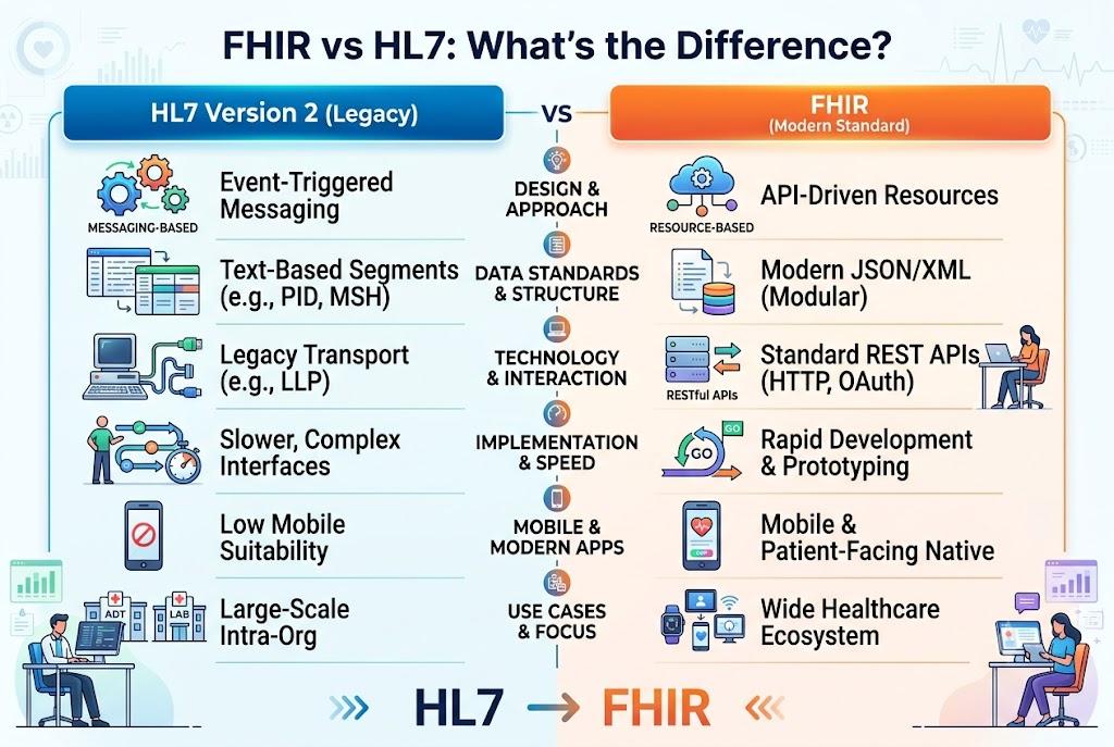 FHIR vs HL7: What's the Difference?